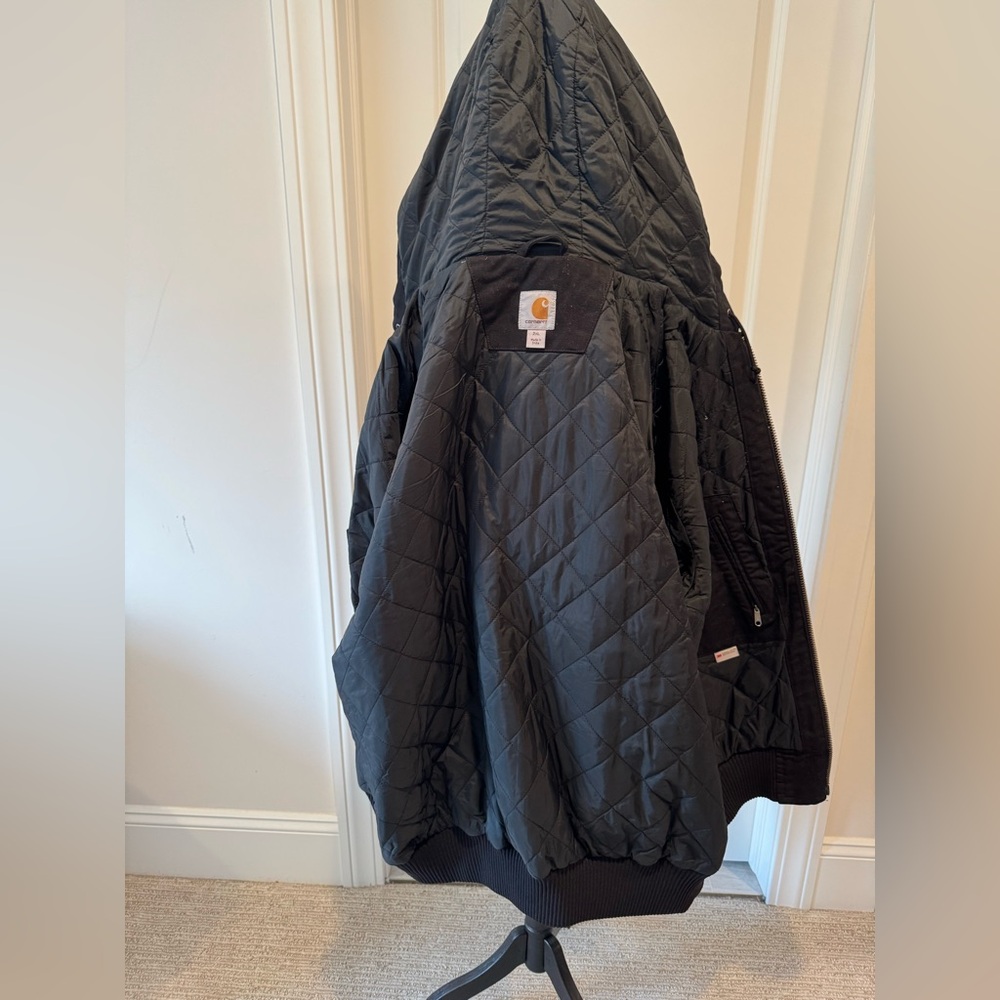 Carhartt Black Jacket with Gold Logo - Picture 10 of 14